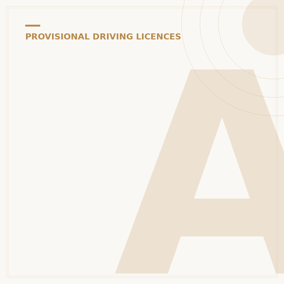 Apply for a Provisional Licence (Old System)