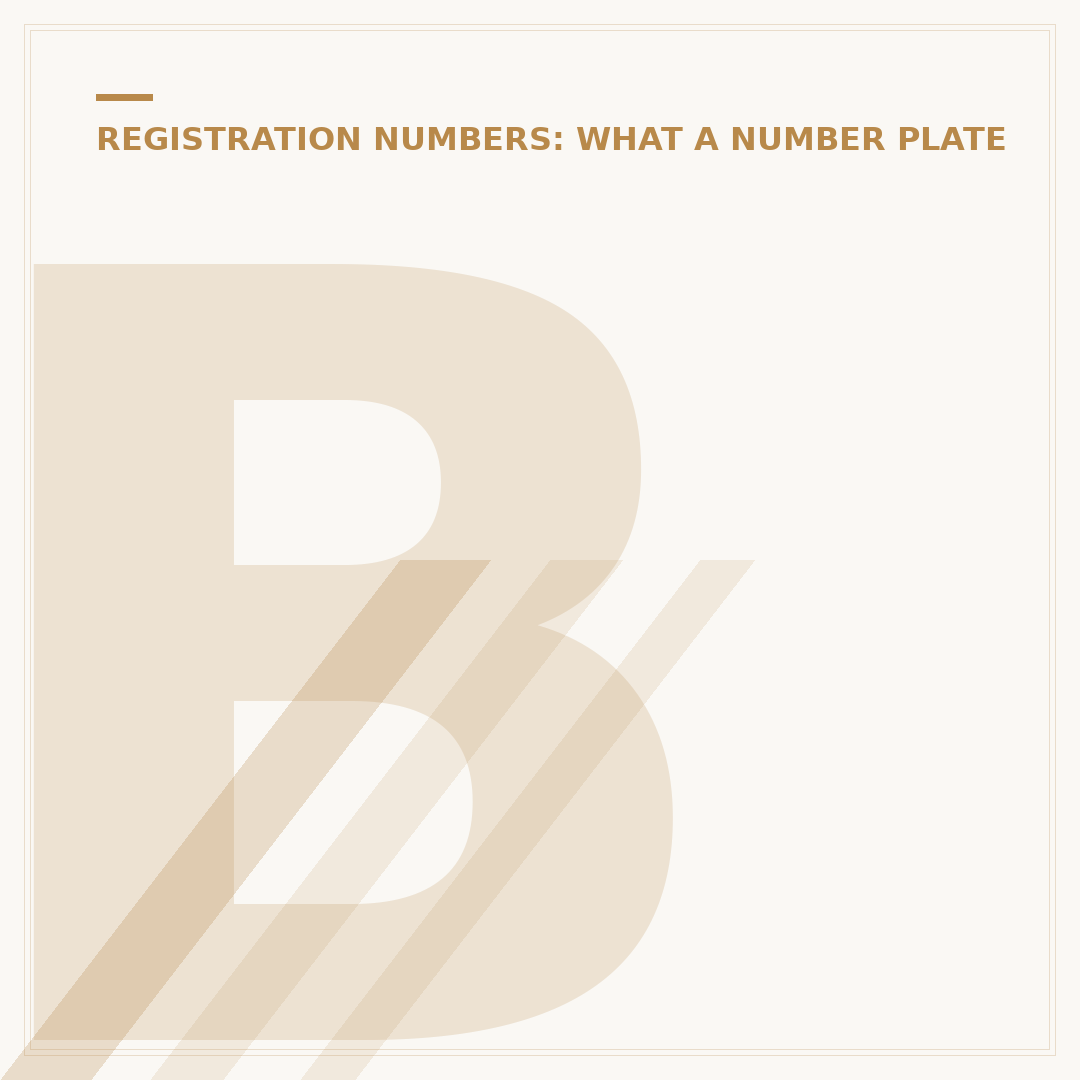 Buying a Car Number Plate