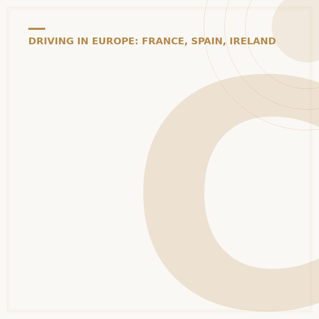 Car Insurance for Travelling Abroad: What You Need