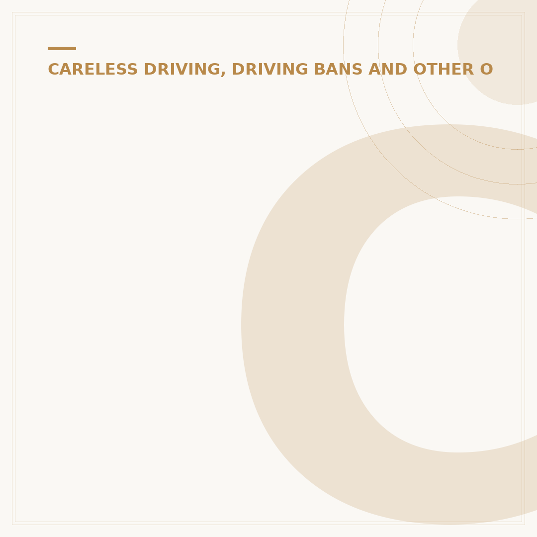 Careless Driving Sentencing Guidelines Explained