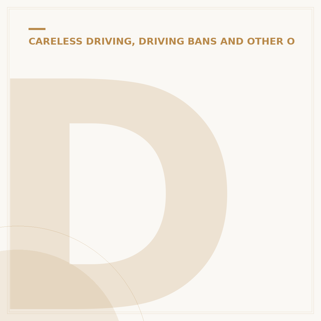 Difference Between Careless and Dangerous Driving