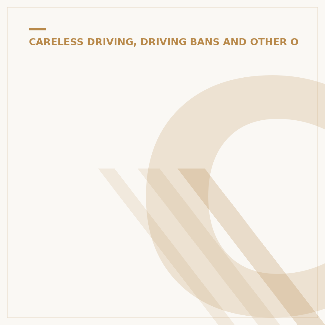 Causing Death by Careless Driving Offence Explained