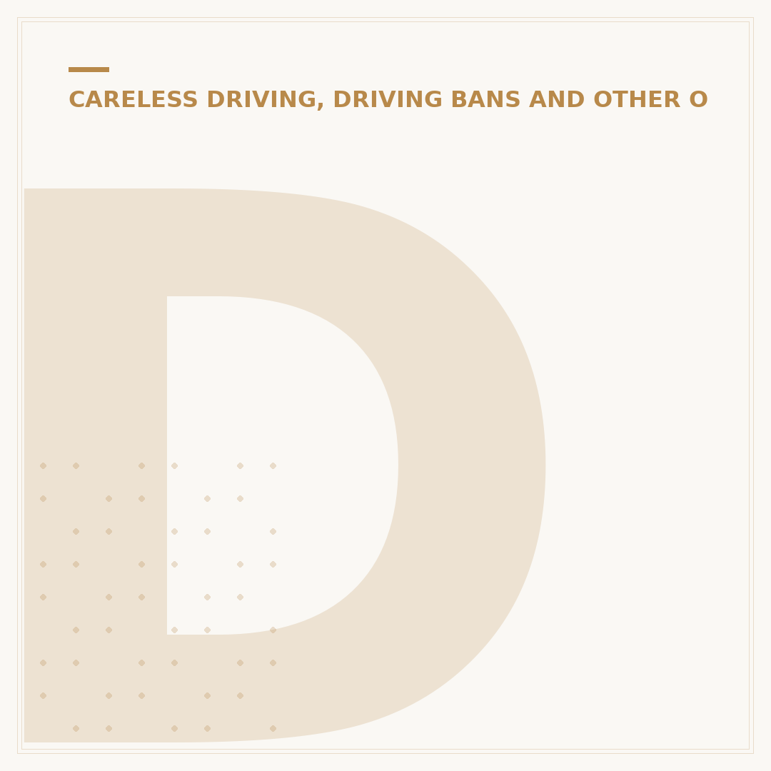 Dangerous Driving Charge: What You Need to Know