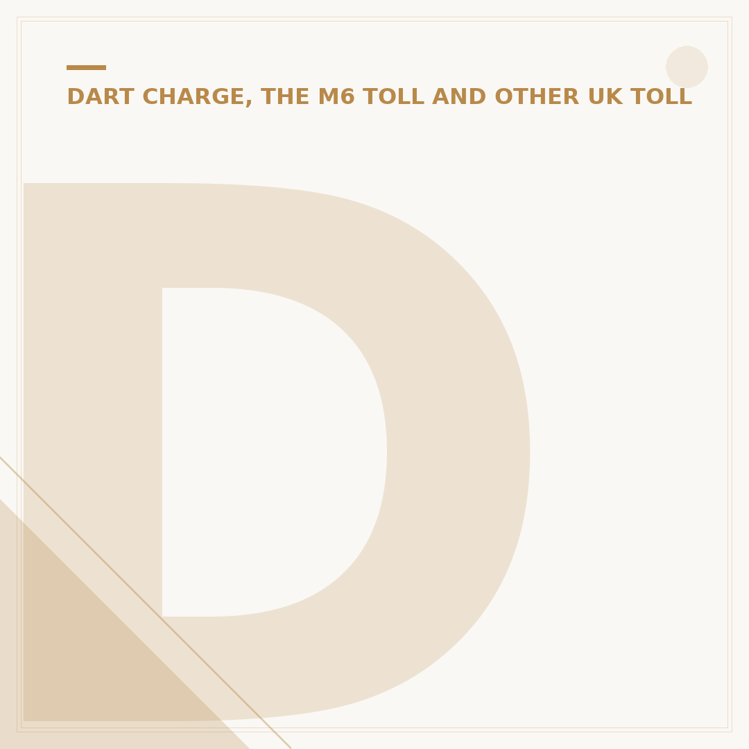 Dartford Tunnel Crossing: What is the Charge?