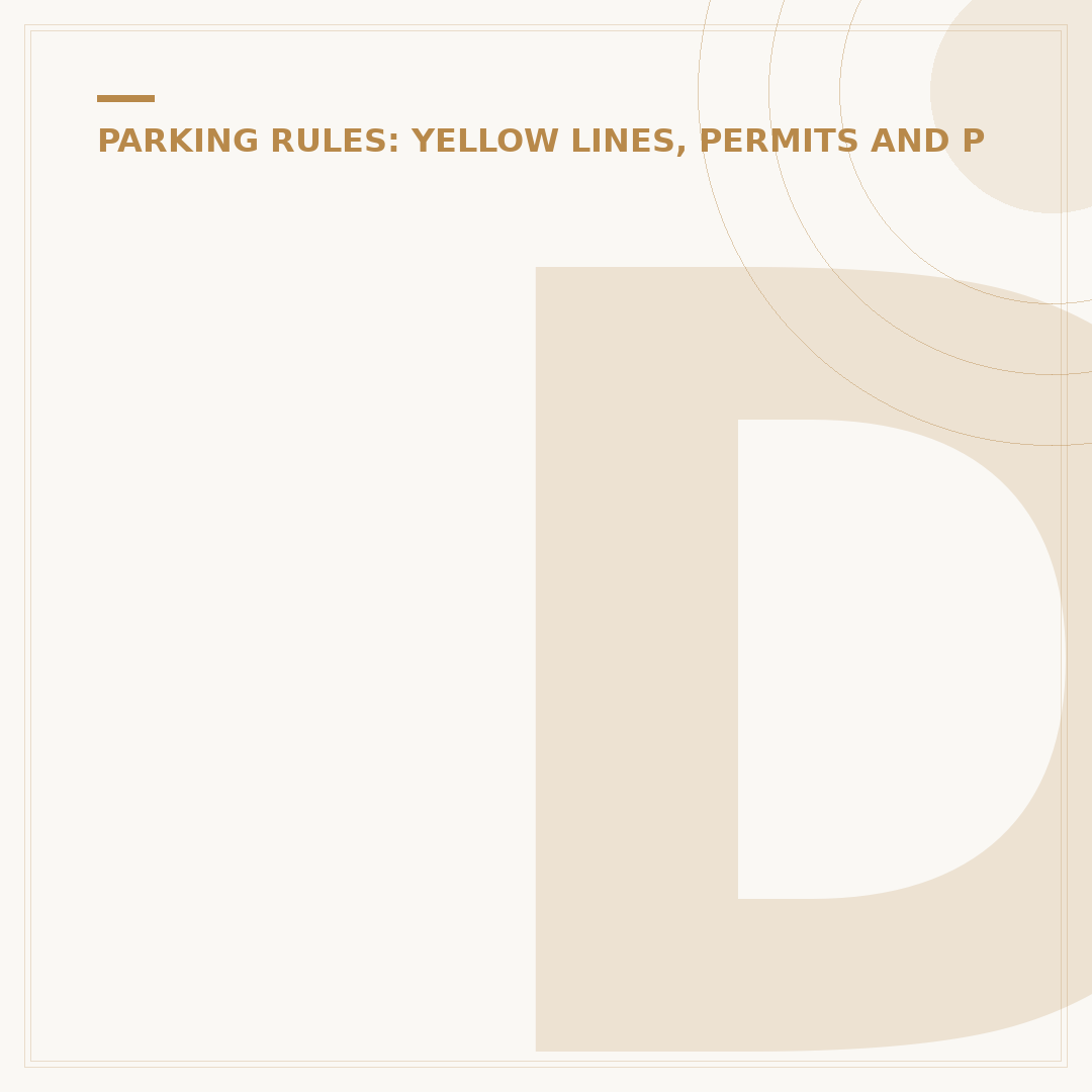 Double Yellow Lines Indicate Parking Restrictions