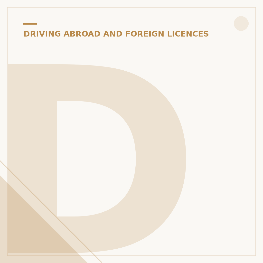 Driving in Australia with a UK Licence