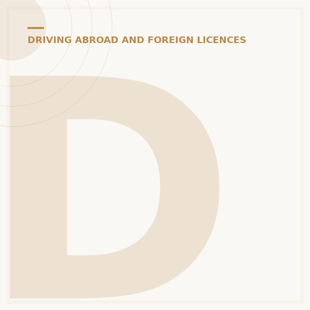 Driving in America with a British Licence