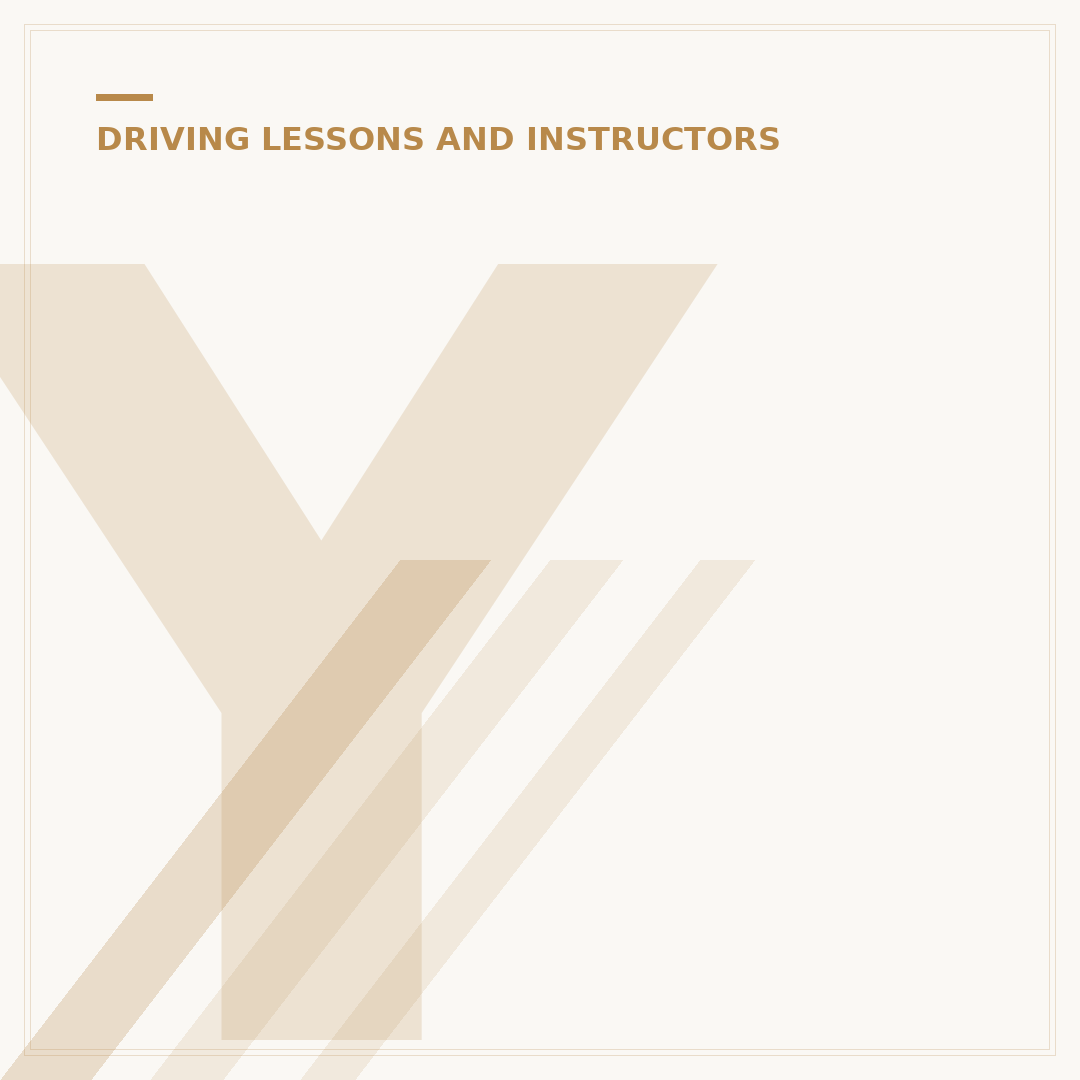 Your First Driving Instructor: Making the Right Choice