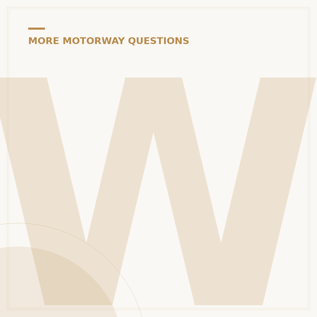 What to Do While Driving Along a Motorway