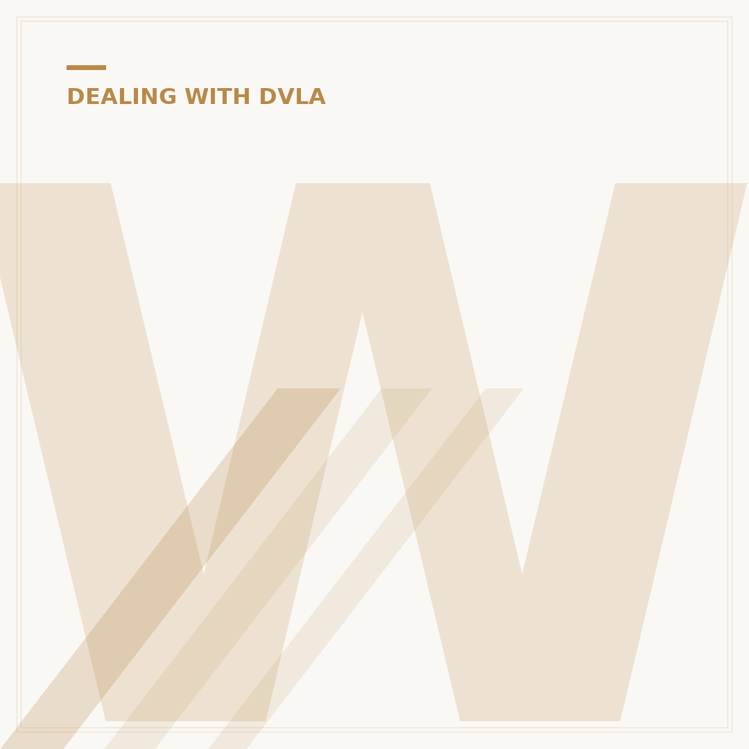 Where Is the Postal Order Number for DVLA?