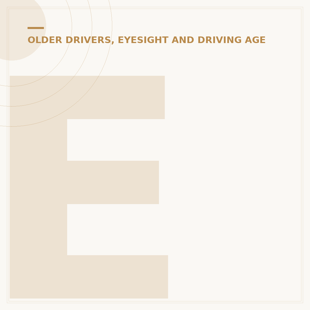 Elderly Drivers: Maintaining Independence and Safety