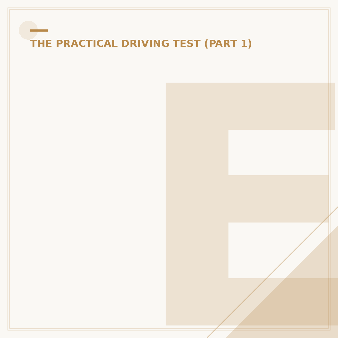 Emergency Stop Driving Test: How to Pass