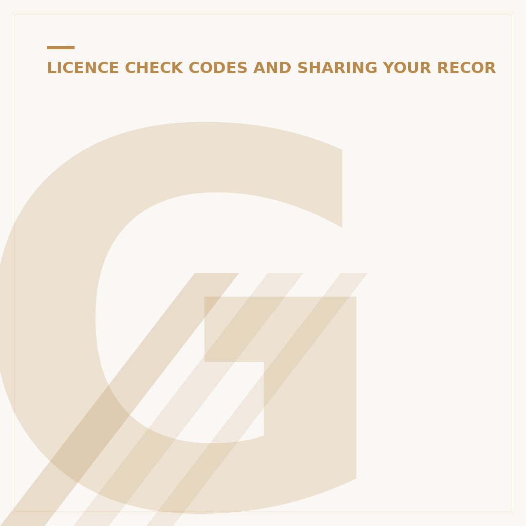 Get a Licence Check Code