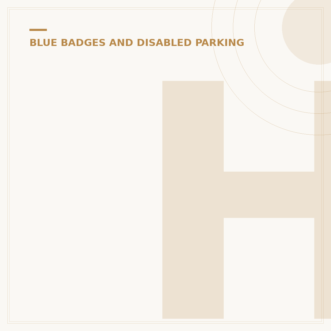 How to Use Your Blue Badge Correctly