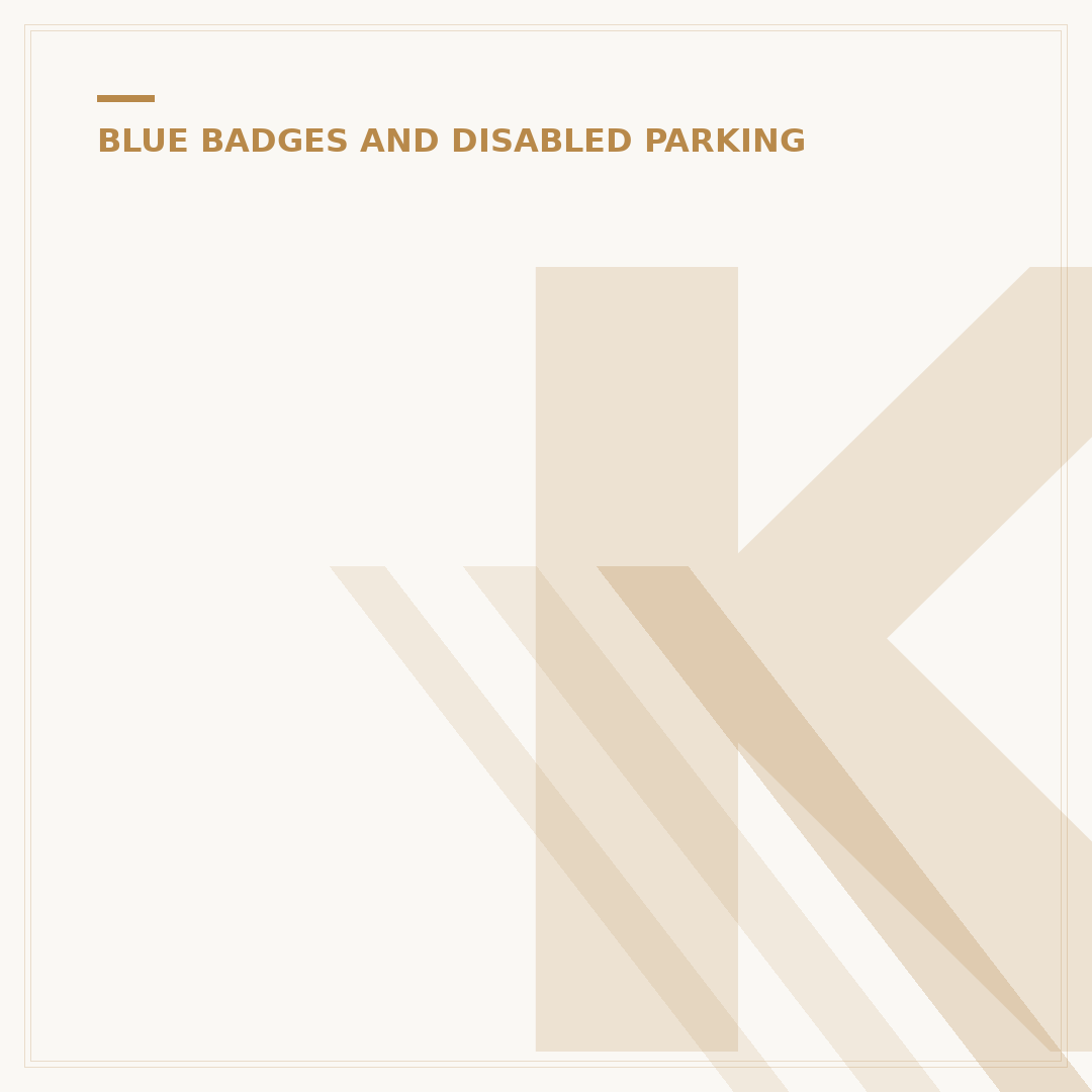 KCC Blue Badge