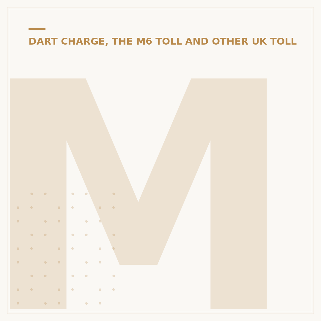 M6 Toll Speed Limit: What You Need to Know