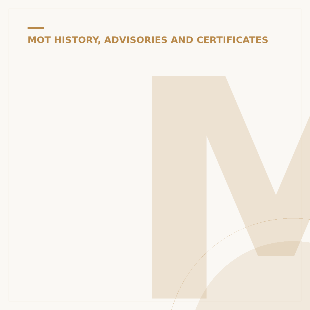 MOT Test Results Record
