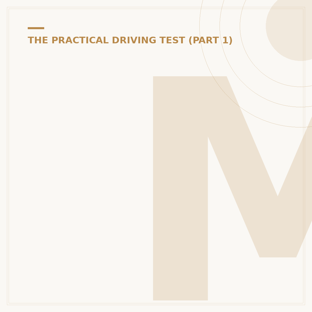 Motorbike Driving Test