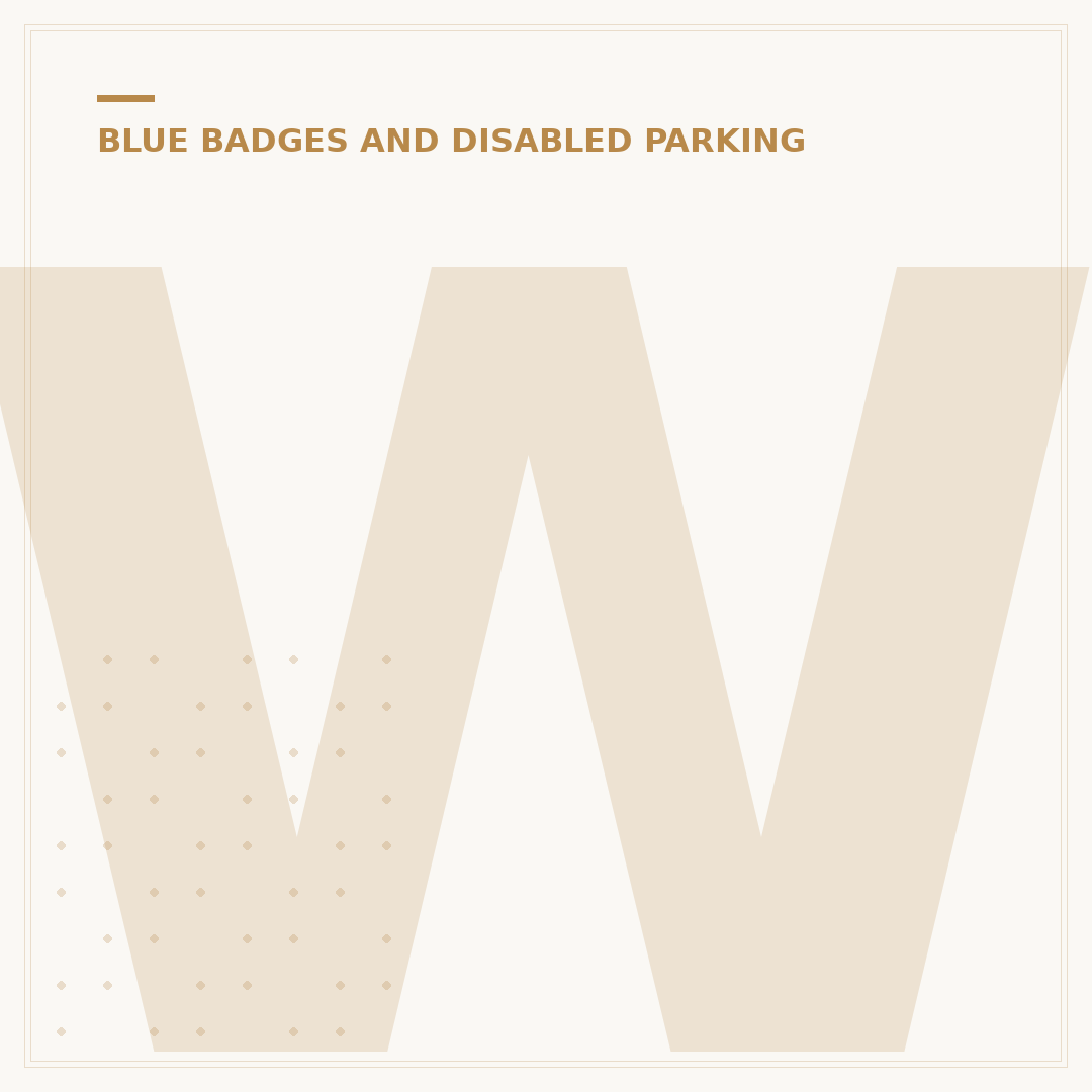What are the New Rules for a Blue Badge?