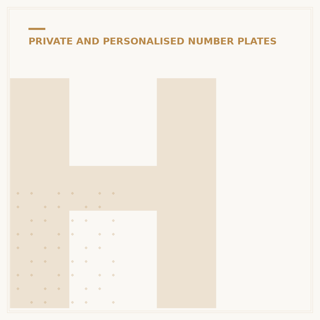 How to Place a Number Plate on Retention