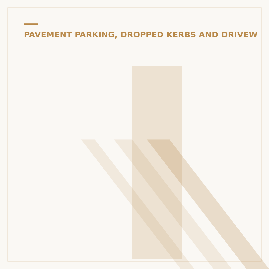Is it illegal to park over a dropped kerb UK?