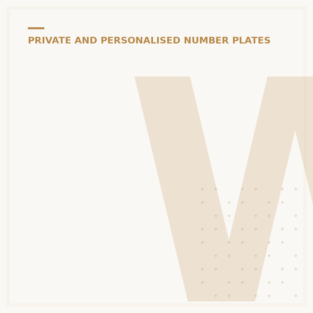 What Is My Private Plate Worth?