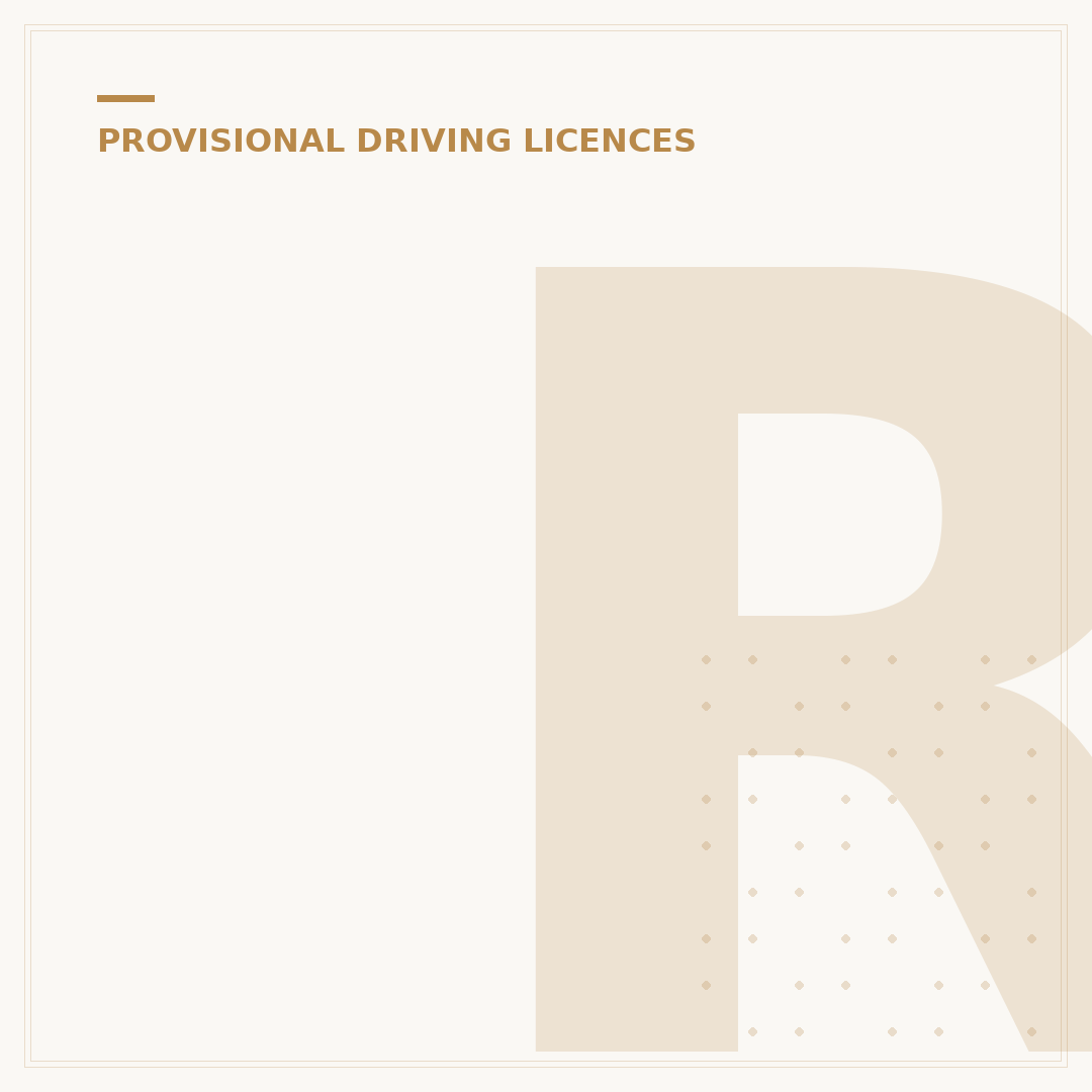 Re-Apply for a Provisional Licence