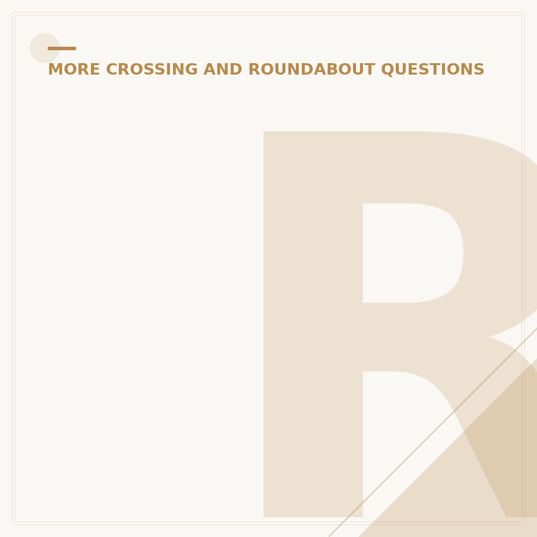 Roundabout Road Markings
