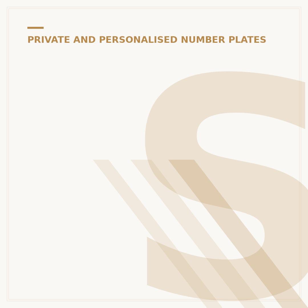 Selling a Car but Want to Keep a Private Number Plate