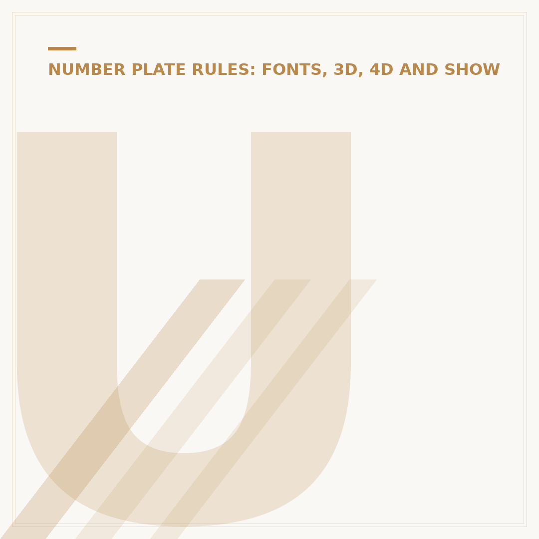 Understanding Show Plates for Your Vehicle