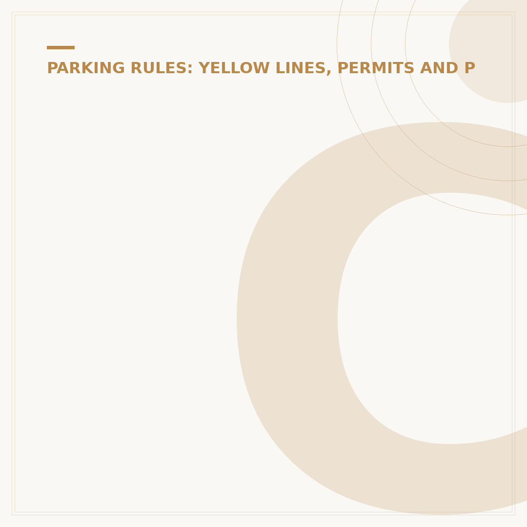 Can You Park on a Single Yellow Line on Sunday?