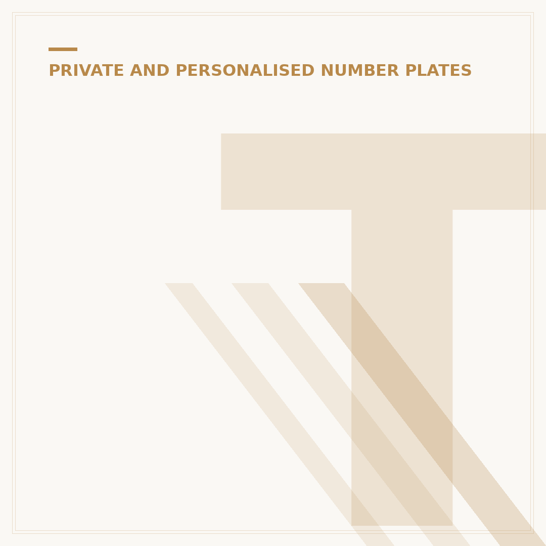 Transfer a Number Plate to Another Car