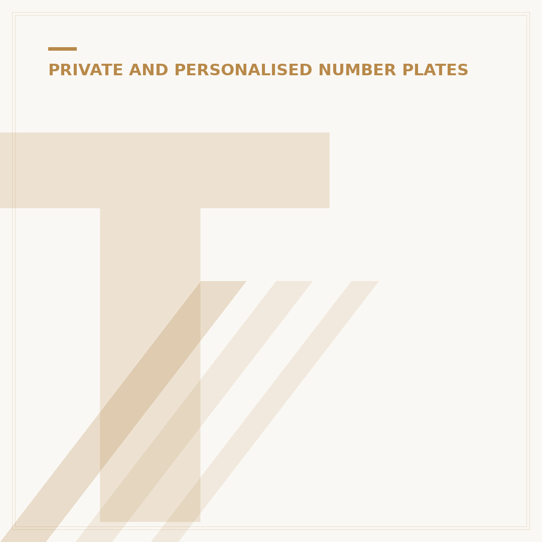 Transfer Private Plate From One Car to Another
