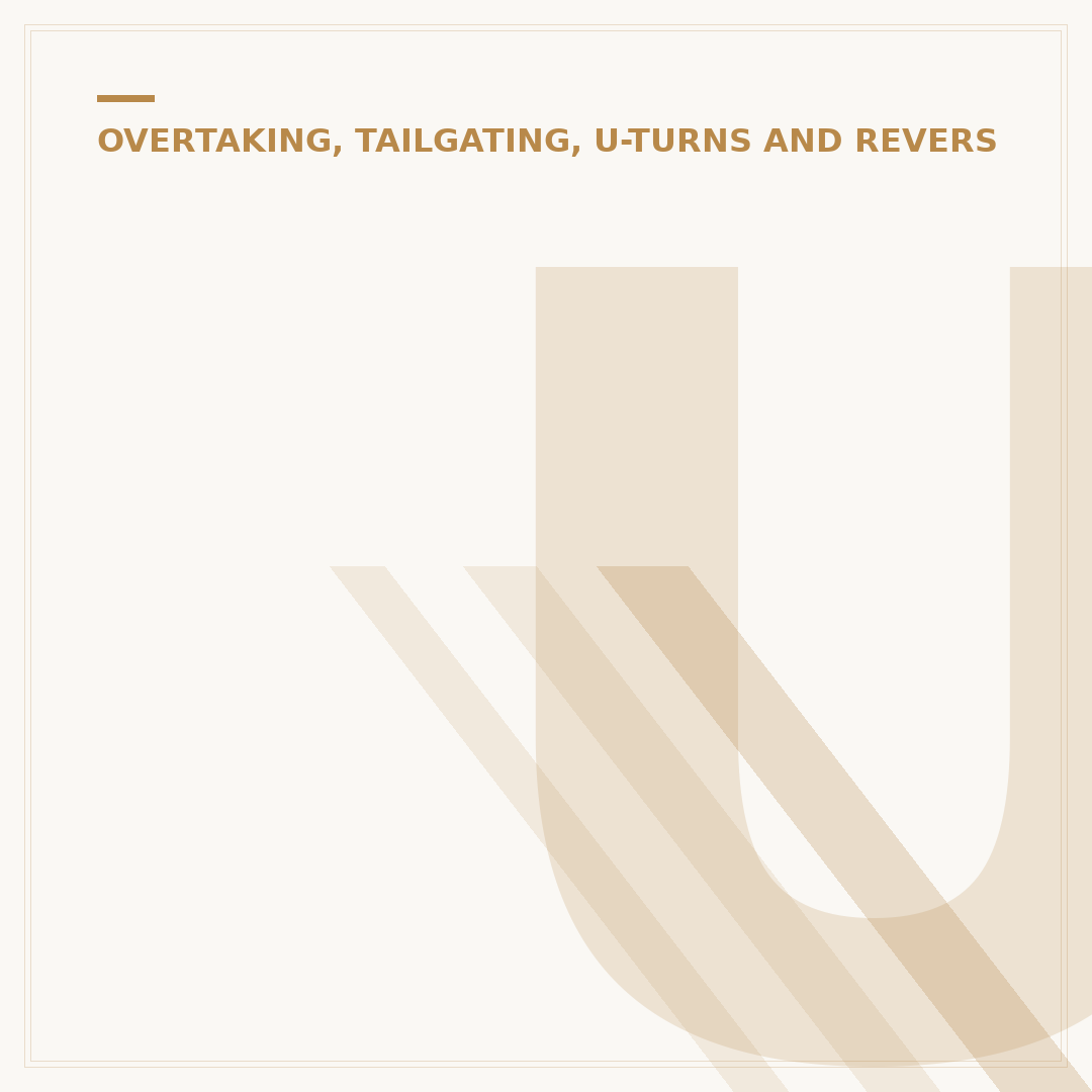 Undertaking on Motorway: Rules and What to Avoid