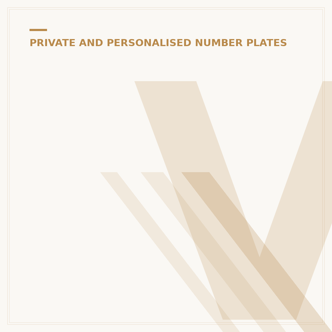 V750 Certificate for Number Plate Retention