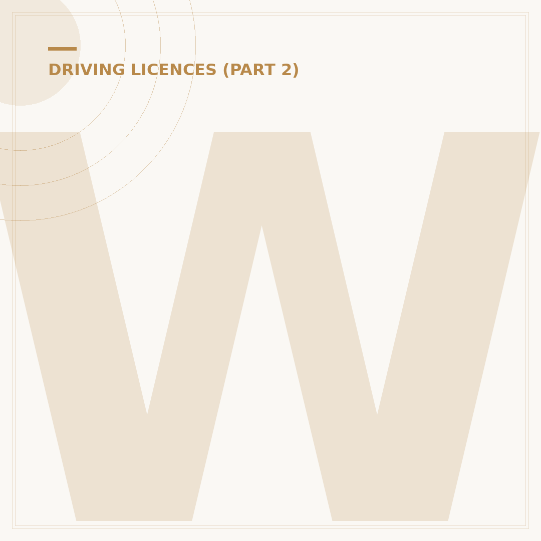 What Driving Licence Do I Have?