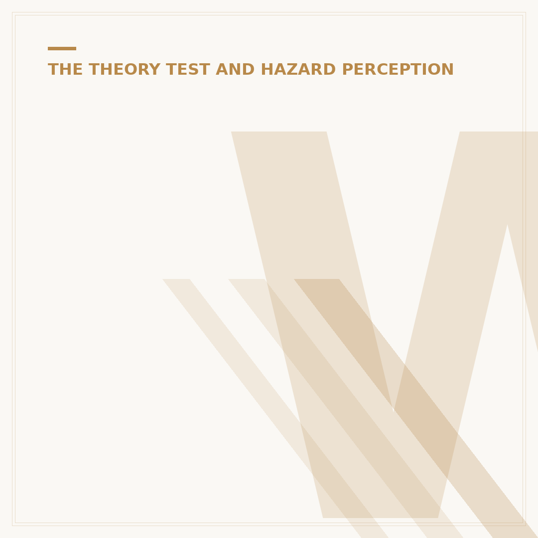 When Did the Theory Test Come In?