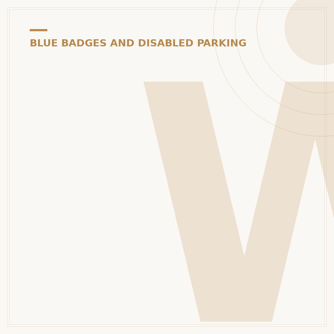 Who Is Entitled to a Blue Disabled Badge?