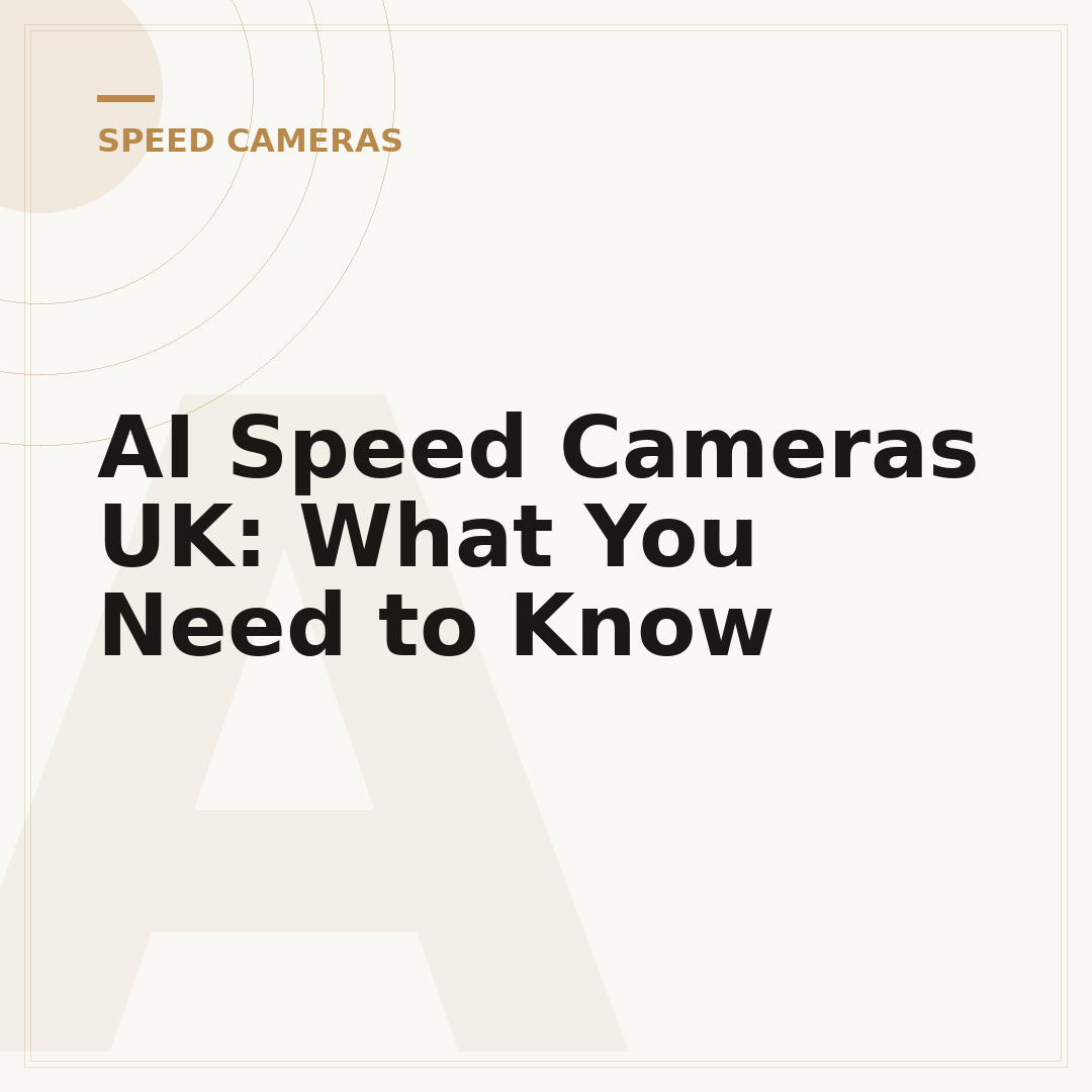 AI Speed Cameras UK: What You Need to Know
