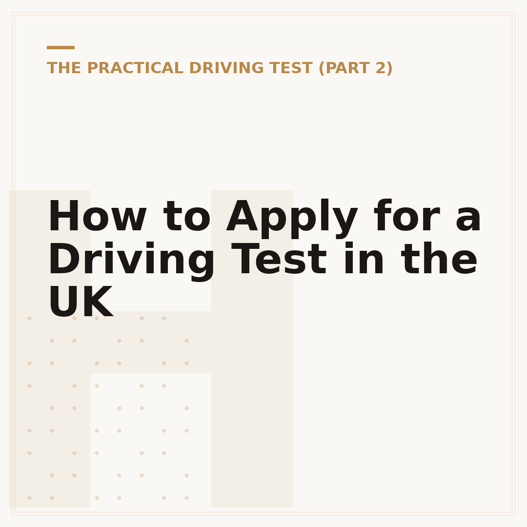How to Apply for a Driving Test in the UK