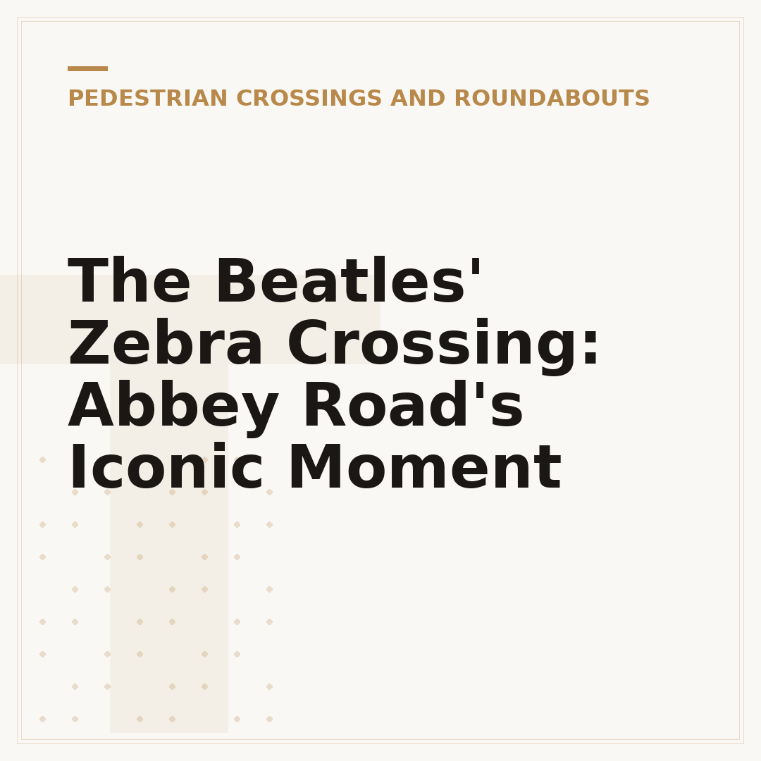 The Beatles' Zebra Crossing: Abbey Road's Iconic Moment