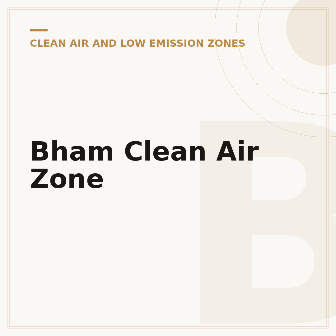 Bham Clean Air Zone