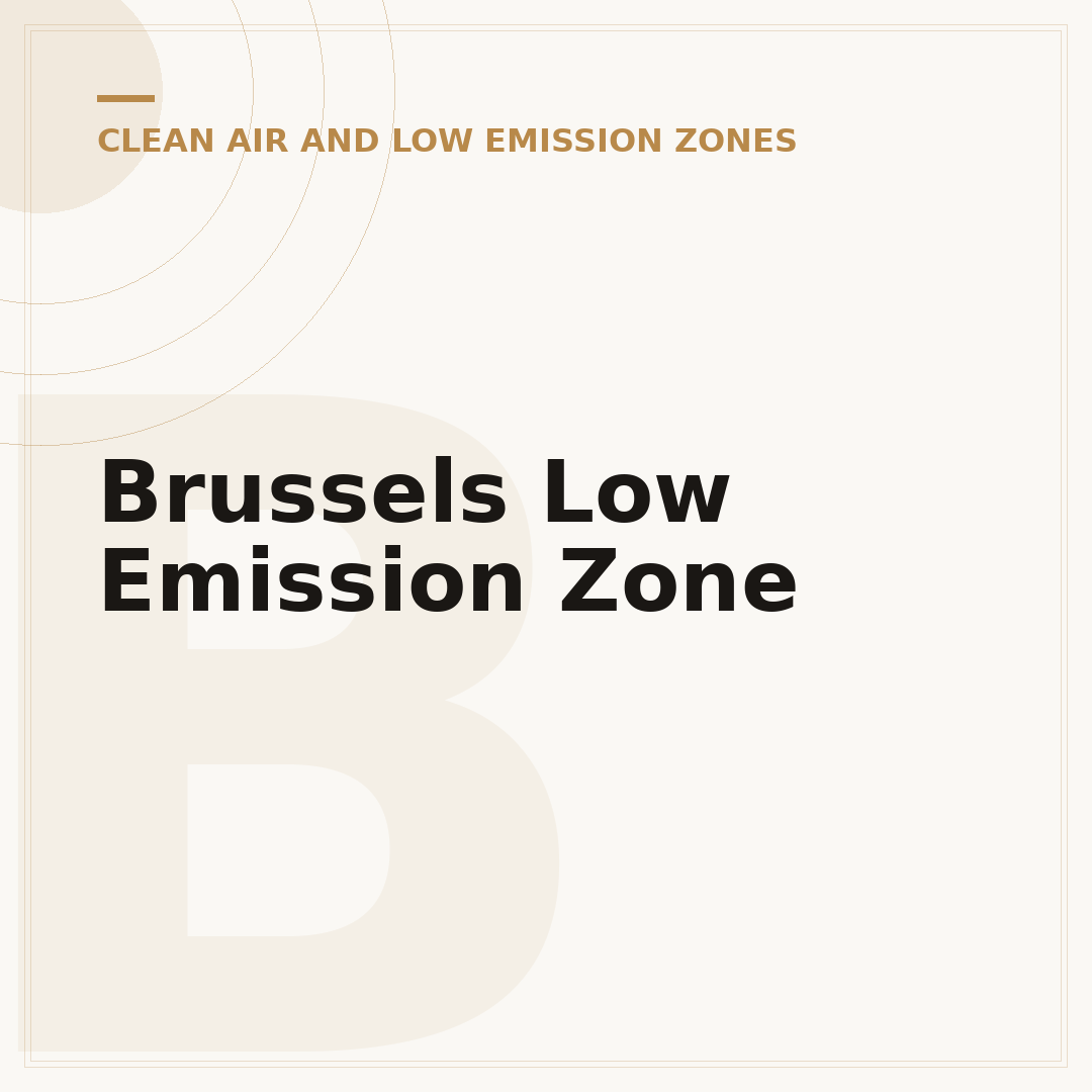 Brussels Low Emission Zone