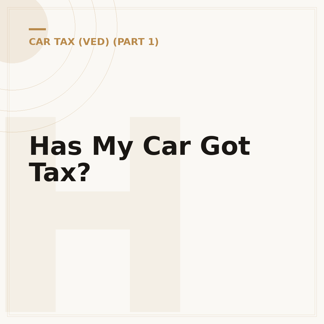 Has My Car Got Tax?