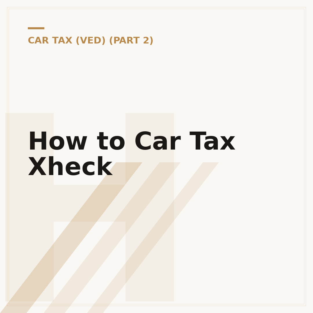 How to Car Tax Xheck