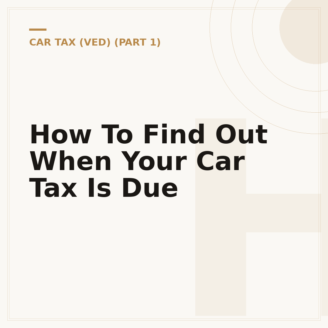 How To Find Out When Your Car Tax Is Due