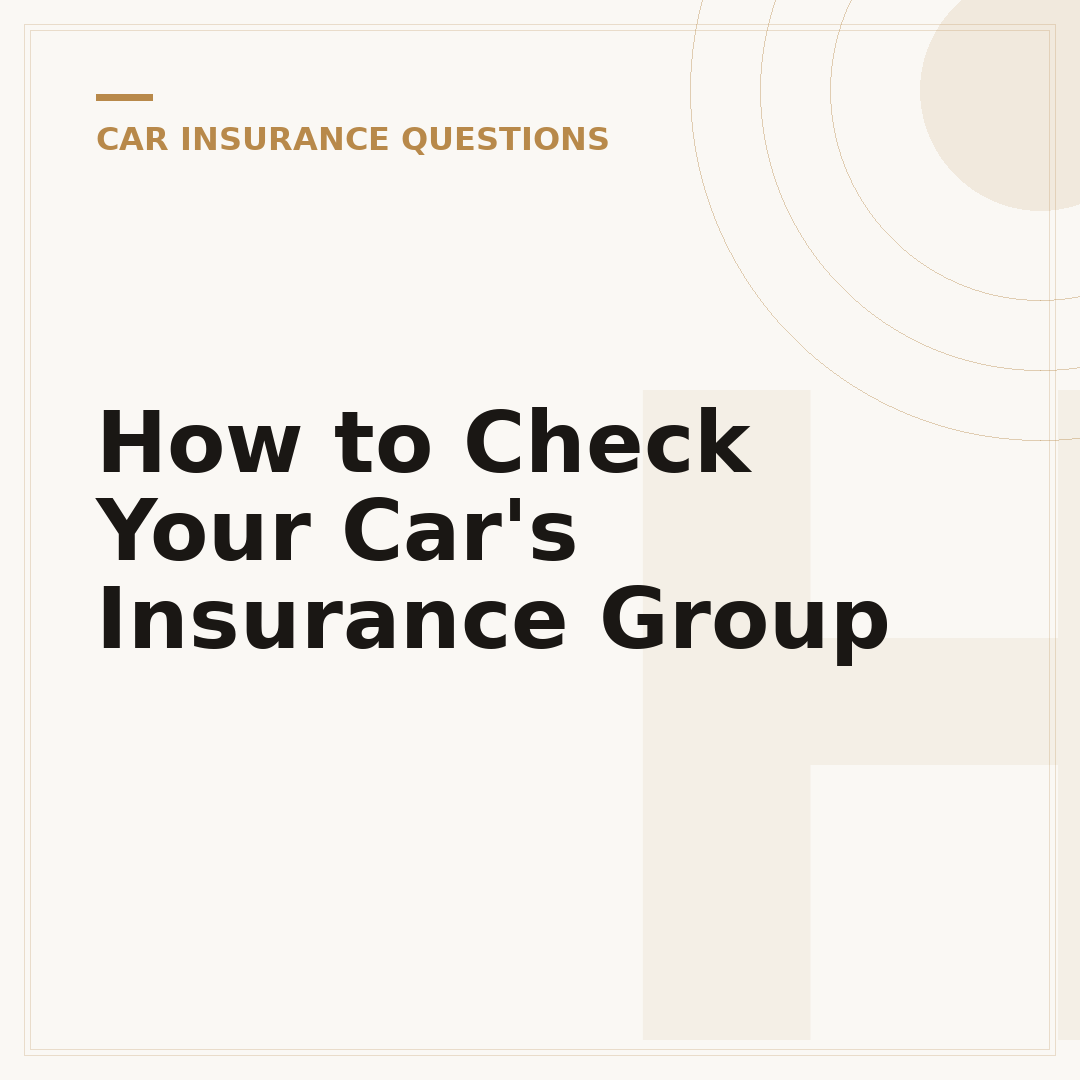 How to Check Your Car's Insurance Group