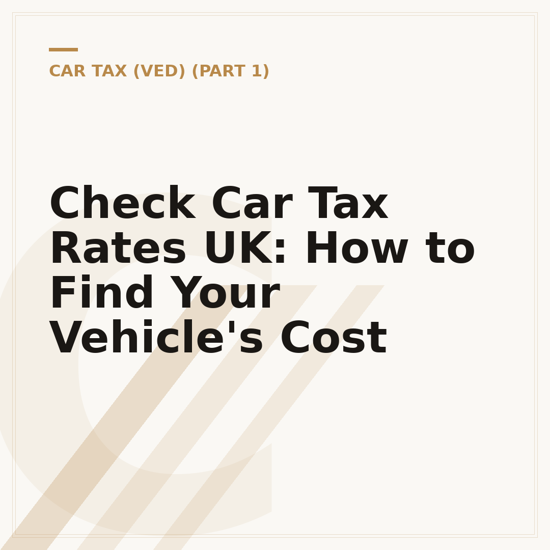 Check Car Tax Rates UK: How to Find Your Vehicle's Cost