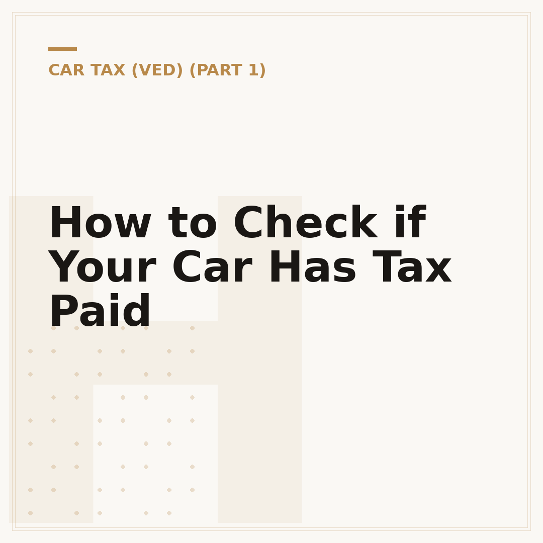 How to Check if Your Car Has Tax Paid