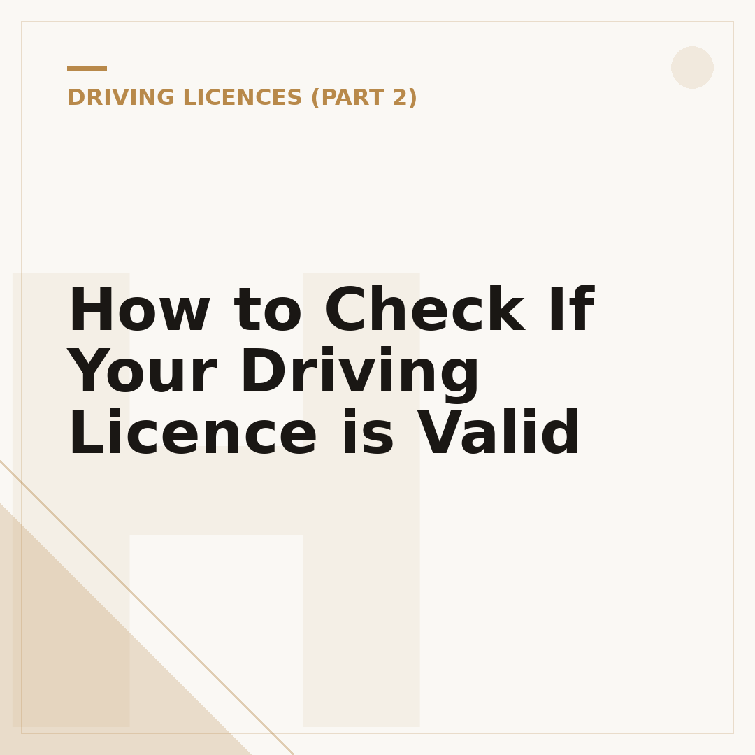 How to Check If Your Driving Licence is Valid
